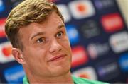 5 September 2023; Josh van der Flier during an Ireland rugby media conference at Tours Town Hall in Tours, France. Photo by Brendan Moran/Sportsfile