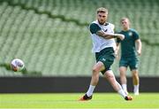 5 September 2023; Ryan Manning during a Republic of Ireland training session at the Aviva Stadium in Dublin. Photo by Stephen McCarthy/Sportsfile