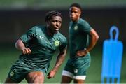 5 September 2023; Festy Ebosele during a Republic of Ireland training session at the Aviva Stadium in Dublin. Photo by Stephen McCarthy/Sportsfile