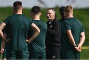 5 September 2023; Manager Jim Crawford during a Republic of Ireland U21 training session at the FAI National Training Centre in Abbotstown, Dublin. Photo by Harry Murphy/Sportsfile