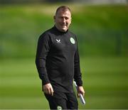 5 September 2023; Assistant head coach Alan Reynolds during a Republic of Ireland U21 training session at the FAI National Training Centre in Abbotstown, Dublin. Photo by Harry Murphy/Sportsfile