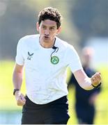 4 September 2023; Coach Keith Andrews during a Republic of Ireland training session at the FAI National Training Centre in Abbotstown, Dublin. Photo by Stephen McCarthy/Sportsfile
