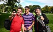 6 September 2023; Kerry footballer David Clifford with spectators during the Pro-Am event in advance of the Horizon Irish Open Golf Championship at The K Club in Straffan, Kildare. Photo by Eóin Noonan/Sportsfile
