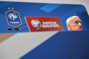 6 September 2023; Manager Didier Deschamps during a France press conference at Parc des Princes in Paris, France. Photo by Stephen McCarthy/Sportsfile