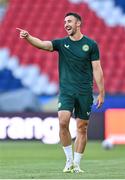 6 September 2023; Enda Stevens during a Republic of Ireland training session at Parc des Princes in Paris, France. Photo by Stephen McCarthy/Sportsfile