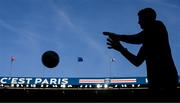 6 September 2023; Goalkeeper Mark Travers during a Republic of Ireland training session at Parc des Princes in Paris, France. Photo by Stephen McCarthy/Sportsfile