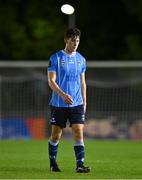 6 September 2023; Dara Keane of UCD reacts after the SSE Airtricity Men's Premier Division match between UCD and Derry City at UCD Bowl in Dublin. Photo by Ben McShane/Sportsfile