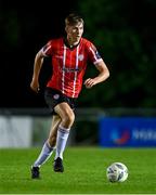 6 September 2023; Callum McCay of Derry City during the SSE Airtricity Men's Premier Division match between UCD and Derry City at UCD Bowl in Dublin. Photo by Ben McShane/Sportsfile