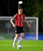 6 September 2023; Brandon Kavanagh of Derry City during the SSE Airtricity Men's Premier Division match between UCD and Derry City at UCD Bowl in Dublin. Photo by Ben McShane/Sportsfile