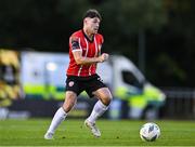 6 September 2023; Adam O'Reilly of Derry City during the SSE Airtricity Men's Premier Division match between UCD and Derry City at UCD Bowl in Dublin. Photo by Ben McShane/Sportsfile