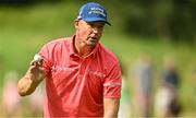 7 September 2023; Padraig Harrington of Ireland acknowledges the crowd during day one of the Horizon Irish Open Golf Championship at The K Club in Straffan, Kildare. Photo by Eóin Noonan/Sportsfile