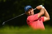 7 September 2023; Padraig Harrington of Ireland watches his tee shot on the seventh hole during day one of the Horizon Irish Open Golf Championship at The K Club in Straffan, Kildare. Photo by Eóin Noonan/Sportsfile