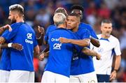 7 September 2023; Kylian Mbappé, right, and Antoine Griezmann of France before the UEFA EURO 2024 Championship qualifying group B match between France and Republic of Ireland at Parc des Princes in Paris, France. Photo by Stephen McCarthy/Sportsfile