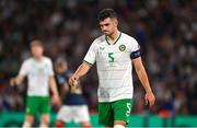 7 September 2023; John Egan of Republic of Ireland during the UEFA EURO 2024 Championship qualifying group B match between France and Republic of Ireland at Parc des Princes in Paris, France. Photo by Seb Daly/Sportsfile