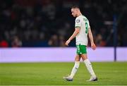 7 September 2023; Alan Browne of Republic of Ireland after the UEFA EURO 2024 Championship qualifying group B match between France and Republic of Ireland at Parc des Princes in Paris, France. Photo by Seb Daly/Sportsfile