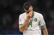7 September 2023; Shane Duffy of Republic of Ireland after the UEFA EURO 2024 Championship qualifying group B match between France and Republic of Ireland at Parc des Princes in Paris, France. Photo by Stephen McCarthy/Sportsfile