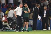 7 September 2023; Republic of Ireland manager Stephen Kenny and Republic of Ireland coach Keith Andrews during the UEFA EURO 2024 Championship qualifying group B match between France and Republic of Ireland at Parc des Princes in Paris, France. Photo by Stephen McCarthy/Sportsfile