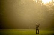 8 September 2023; Padraig Harrington of Ireland hits his second shot on the second hole during day two of the Horizon Irish Open Golf Championship at The K Club in Straffan, Kildare. Photo by Ramsey Cardy/Sportsfile