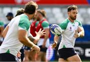 8 September 2023; Hugo Keenan during the Ireland rugby squad captain's run at the Stade de Bordeaux in Bordeaux, France. Photo by Brendan Moran/Sportsfile