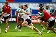 8 September 2023; Hugo Keenan gets past Mack Hansen during the Ireland rugby squad captain's run at the Stade de Bordeaux in Bordeaux, France. Photo by Brendan Moran/Sportsfile