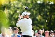 8 September 2023; Shane Lowry of Ireland plays his tee shot on the fifth hole during day two of the Horizon Irish Open Golf Championship at The K Club in Straffan, Kildare. Photo by Ramsey Cardy/Sportsfile