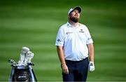8 September 2023; Shane Lowry of Ireland reacts after playing his second shot on the fifth hole during day two of the Horizon Irish Open Golf Championship at The K Club in Straffan, Kildare. Photo by Ramsey Cardy/Sportsfile