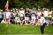 8 September 2023; Shane Lowry of Ireland chips onto the sixth green during day two of the Horizon Irish Open Golf Championship at The K Club in Straffan, Kildare. Photo by Ramsey Cardy/Sportsfile