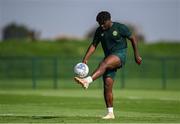 8 September 2023; Festy Ebosele during a Republic of Ireland training session at the FAI National Training Centre in Abbotstown, Dublin. Photo by Stephen McCarthy/Sportsfile