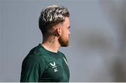 8 September 2023; Aaron Connolly during a Republic of Ireland training session at the FAI National Training Centre in Abbotstown, Dublin. Photo by Stephen McCarthy/Sportsfile