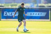 8 September 2023; Ryan Manning during a Republic of Ireland training session at the FAI National Training Centre in Abbotstown, Dublin. Photo by Stephen McCarthy/Sportsfile