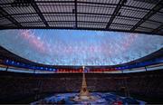 8 September 2023; A general view of the opening ceremony before the 2023 Rugby World Cup Pool A match between France and New Zealand at the Stade de France in Paris, France. Photo by Harry Murphy/Sportsfile