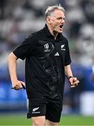 8 September 2023; New Zealand attacking coach Joe Schmidt before the 2023 Rugby World Cup Pool A match between France and New Zealand at the Stade de France in Paris, France. Photo by Harry Murphy/Sportsfile
