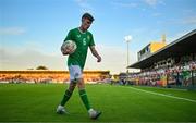 8 September 2023; Matt Healy of Republic of Ireland prepares to take a corner during the UEFA European Under-21 Championship Qualifier match between Republic of Ireland and Turkey at Turner’s Cross in Cork. Photo by Eóin Noonan/Sportsfile