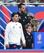 8 September 2023; Antoine Dupont of France walks past the Webb Ellis trophy before the 2023 Rugby World Cup Pool A match between France and New Zealand at the Stade de France in Paris, France. Photo by Harry Murphy/Sportsfile