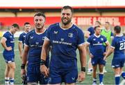 8 September 2023; Jason Jenkins of Leinster after his side's victory in the pre-season friendly match between Munster and Leinster at Musgrave Park in Cork. Photo by Sam Barnes/Sportsfile
