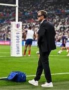 8 September 2023; France head coach Fabien Galthié before the 2023 Rugby World Cup Pool A match between France and New Zealand at the Stade de France in Paris, France. Photo by Harry Murphy/Sportsfile