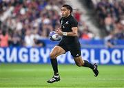 8 September 2023; Rieko Ioane of New Zealand makes a break during the 2023 Rugby World Cup Pool A match between France and New Zealand at the Stade de France in Paris, France. Photo by Harry Murphy/Sportsfile