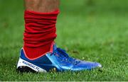 8 September 2023; A detailed view of the boot of Antoine Dupont of France during the 2023 Rugby World Cup Pool A match between France and New Zealand at the Stade de France in Paris, France. Photo by Harry Murphy/Sportsfile