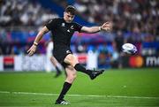 8 September 2023; Beauden Barrett of New Zealand during the 2023 Rugby World Cup Pool A match between France and New Zealand at the Stade de France in Paris, France. Photo by Harry Murphy/Sportsfile
