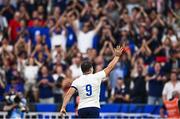 8 September 2023; Antoine Dupont of France celebrates after the 2023 Rugby World Cup Pool A match between France and New Zealand at the Stade de France in Paris, France. Photo by Harry Murphy/Sportsfile