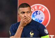 7 September 2023; Kylian Mbappé of France before the UEFA EURO 2024 Championship qualifying group B match between France and Republic of Ireland at Parc des Princes in Paris, France. Photo by Stephen McCarthy/Sportsfile