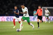 7 September 2023; Adam Idah of Republic of Ireland during the UEFA EURO 2024 Championship qualifying group B match between France and Republic of Ireland at Parc des Princes in Paris, France. Photo by Stephen McCarthy/Sportsfile