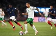 7 September 2023; Adam Idah of Republic of Ireland during the UEFA EURO 2024 Championship qualifying group B match between France and Republic of Ireland at Parc des Princes in Paris, France. Photo by Stephen McCarthy/Sportsfile