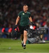 7 September 2023; Republic of Ireland chartered physiotherapist Danny Miller during the UEFA EURO 2024 Championship qualifying group B match between France and Republic of Ireland at Parc des Princes in Paris, France. Photo by Stephen McCarthy/Sportsfile