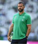 9 September 2023; Ireland head coach Andy Farrell before the 2023 Rugby World Cup Pool B match between Ireland and Romania at Stade de Bordeaux in Bordeaux, France. Photo by Brendan Moran/Sportsfile