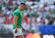 9 September 2023; Jonathan Sexton of Ireland leaves the pitch after being substituted during the 2023 Rugby World Cup Pool B match between Ireland and Romania at Stade de Bordeaux in Bordeaux, France. Photo by Brendan Moran/Sportsfile