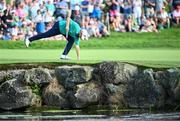 9 September 2023; Shane Lowry of Ireland collects his ball from the 18th green during day three of the Horizon Irish Open Golf Championship at The K Club in Straffan, Kildare. Photo by Ramsey Cardy/Sportsfile