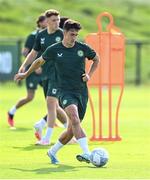 9 September 2023; Jamie McGrath during a Republic of Ireland training session at the FAI National Training Centre in Abbotstown, Dublin. Photo by Stephen McCarthy/Sportsfile