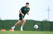 9 September 2023; Dara O'Shea during a Republic of Ireland training session at the FAI National Training Centre in Abbotstown, Dublin. Photo by Stephen McCarthy/Sportsfile