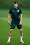 9 September 2023; Jason Knight during a Republic of Ireland training session at the FAI National Training Centre in Abbotstown, Dublin. Photo by Stephen McCarthy/Sportsfile